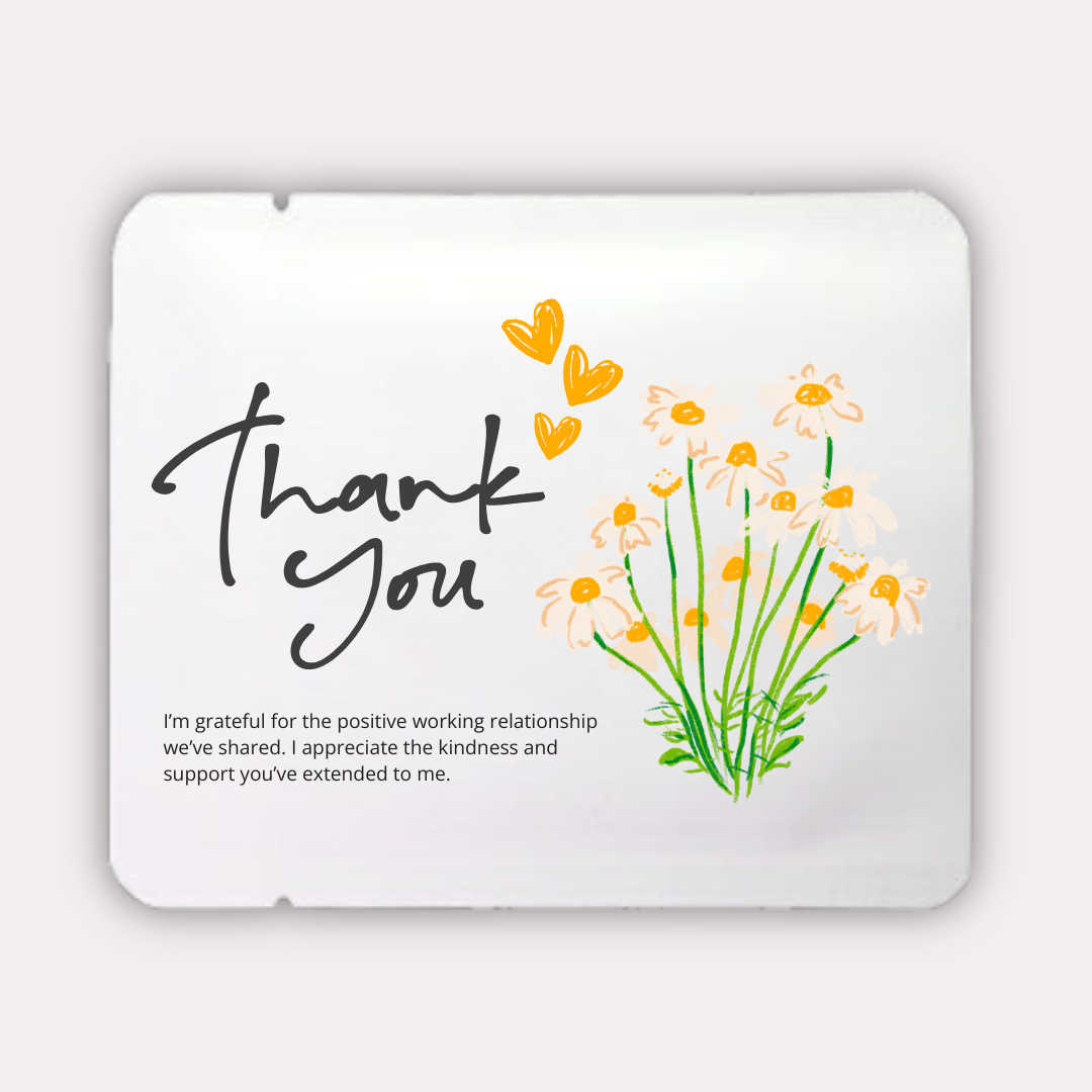 Thank you - yellow flowers